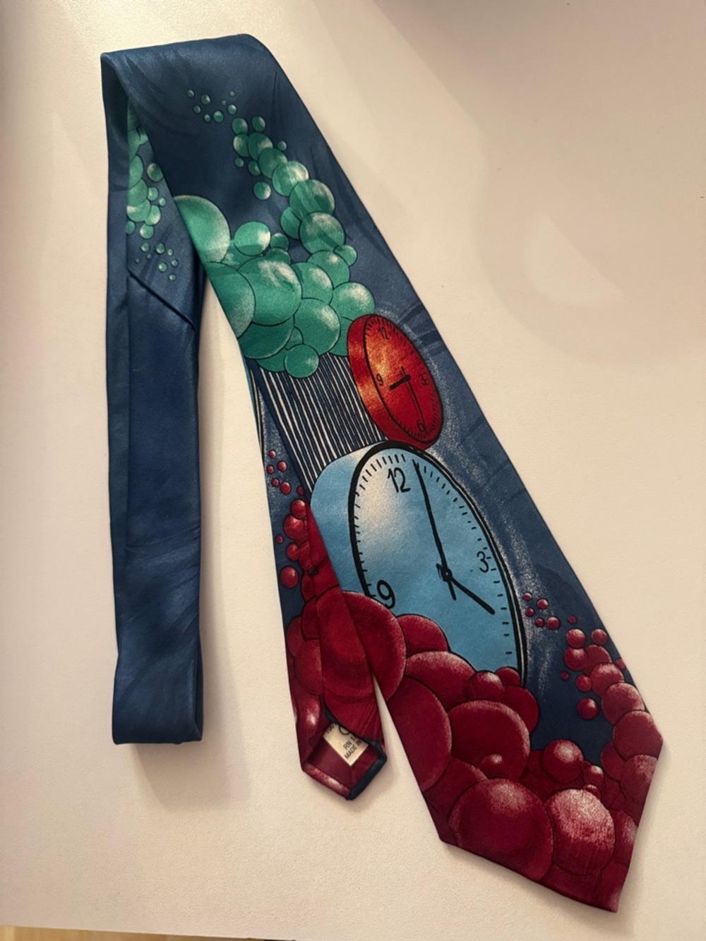 men’s fashion CLOCK design tie